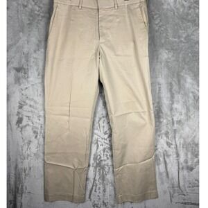 EXPRESS producer Mens Khaki Flat Front Chinos Pants Size 31x30 Cotton Blend